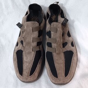 Size 15 Propet Men’s M3208 Leather and Mesh Strap Shoes Brown M(D) Width